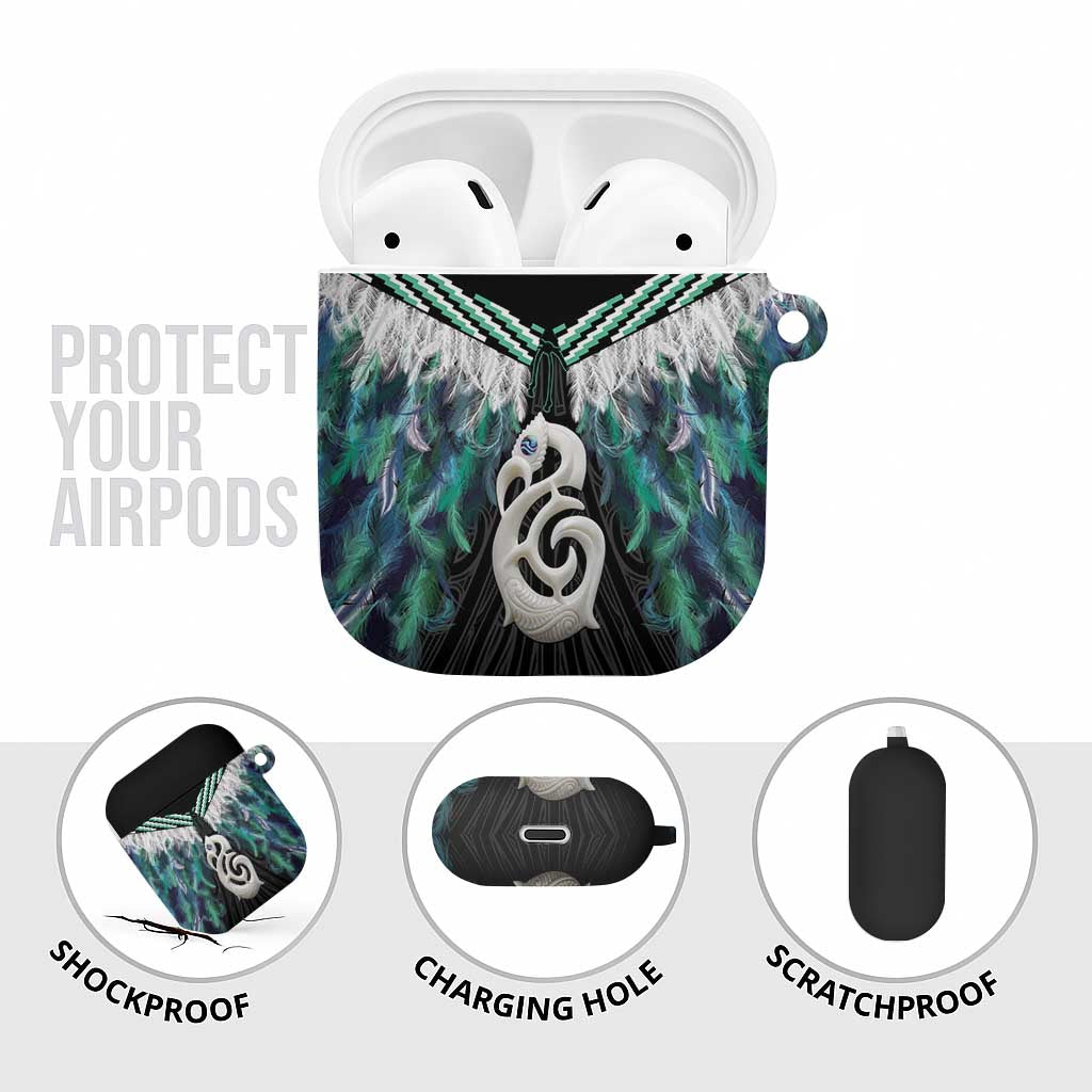 Aotearoa Korowai Motif AirPods Case Hei Manaia Poutama Maori Pattern - Polynesian Pride