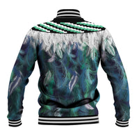 Aotearoa Korowai Motif Baseball Jacket Hei Manaia Poutama Maori Pattern