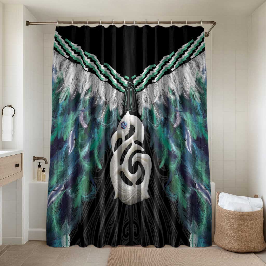 Aotearoa Korowai Motif Bathroom Set Hei Manaia Poutama Maori Pattern - Polynesian Pride