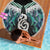 Aotearoa Korowai Motif Beach Blanket Hei Manaia Poutama Maori Pattern