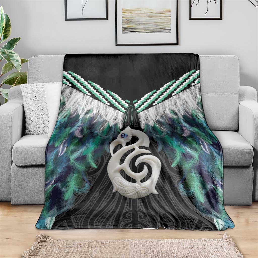 Aotearoa Korowai Motif Blanket Hei Manaia Poutama Maori Pattern