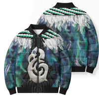Aotearoa Korowai Motif Bomber Puffer Jacket Hei Manaia Poutama Maori Pattern - Polynesian Pride