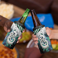 Aotearoa Korowai Motif 4 in 1 Can Cooler Tumbler Hei Manaia Poutama Maori Pattern LT14 - Polynesian Pride