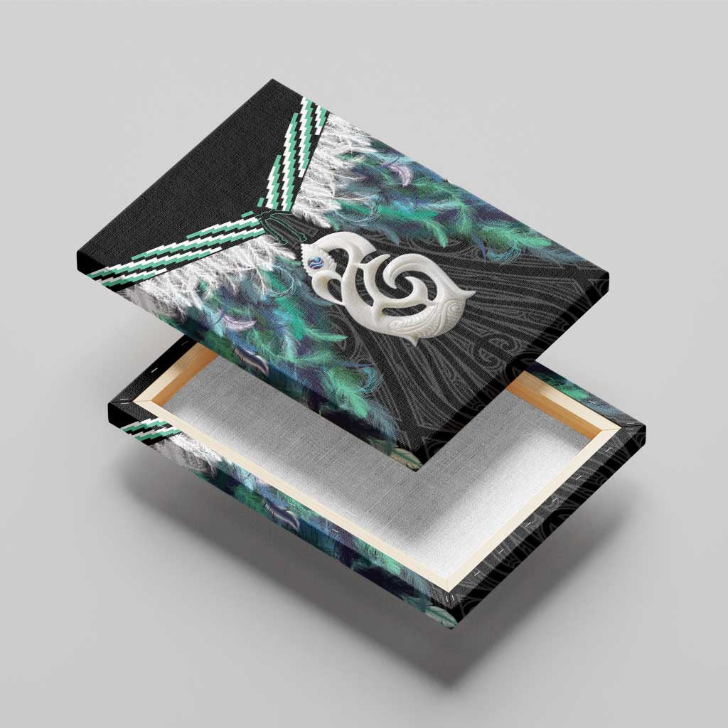 Aotearoa Korowai Motif Canvas Wall Art Hei Manaia Poutama Maori Pattern