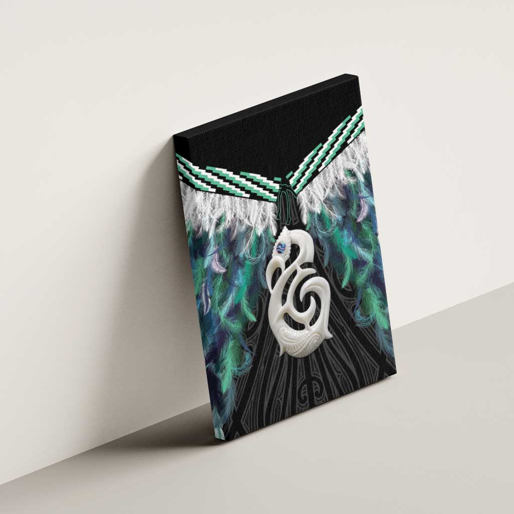 Aotearoa Korowai Motif Canvas Wall Art Hei Manaia Poutama Maori Pattern