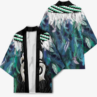 Aotearoa Korowai Motif Kimono Hei Manaia Poutama Maori Pattern - Polynesian Pride