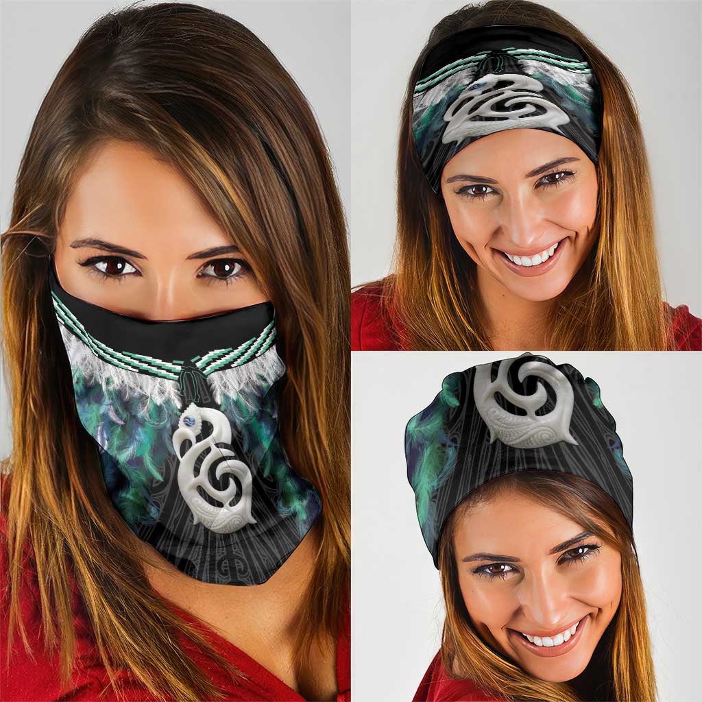 Aotearoa Korowai Motif Neck Gaiter Hei Manaia Poutama Maori Pattern LT14 - Polynesian Pride
