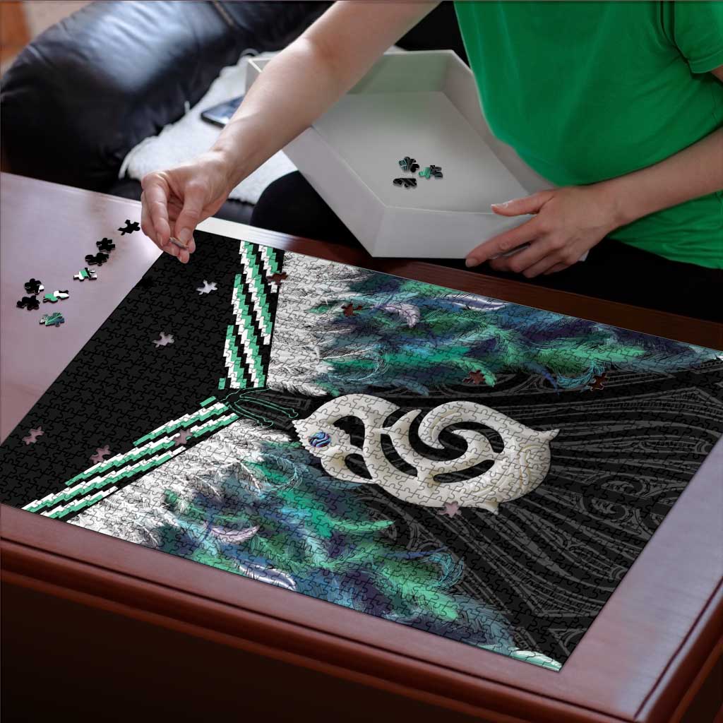 Aotearoa Korowai Motif Puzzle Hei Manaia Poutama Maori Pattern - Polynesian Pride