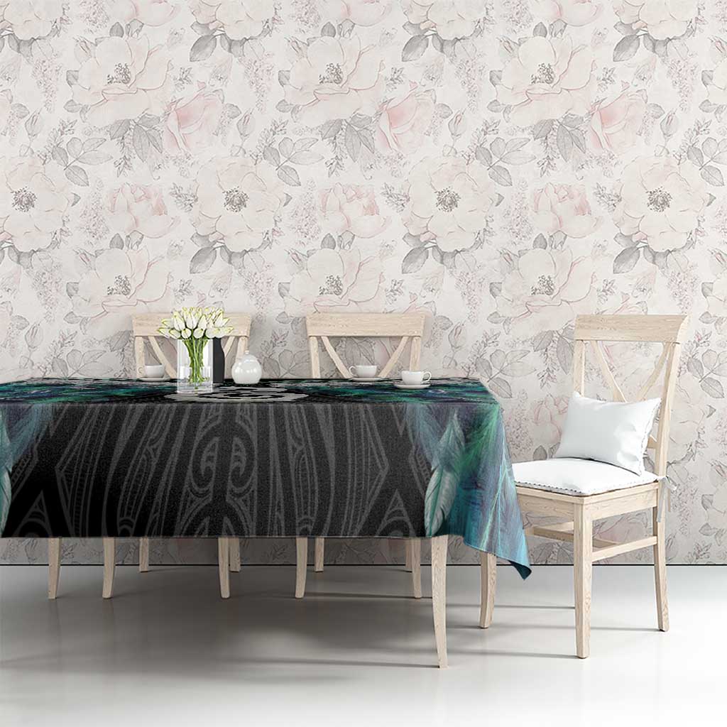 Aotearoa Korowai Motif Tablecloth Hei Manaia Poutama Maori Pattern LT14 - Polynesian Pride