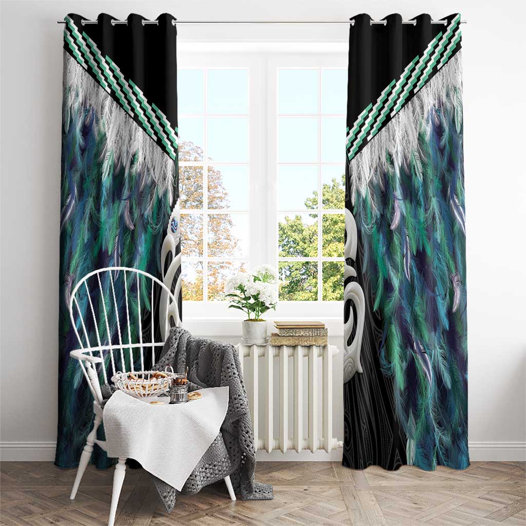 Aotearoa Korowai Motif Window Curtain Hei Manaia Poutama Maori Pattern