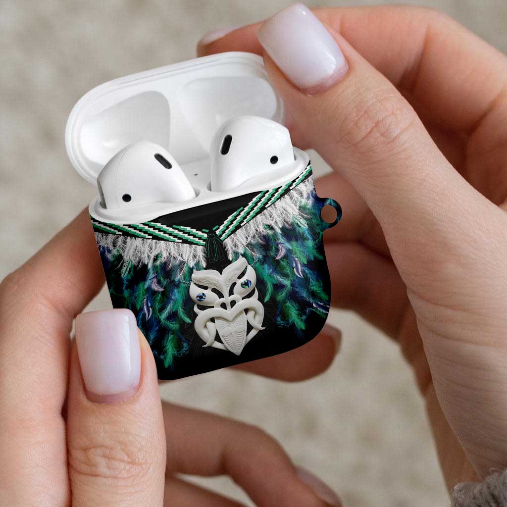 Aotearoa Korowai Motif AirPods Case Maori Wheku Poutama - Polynesian Pride