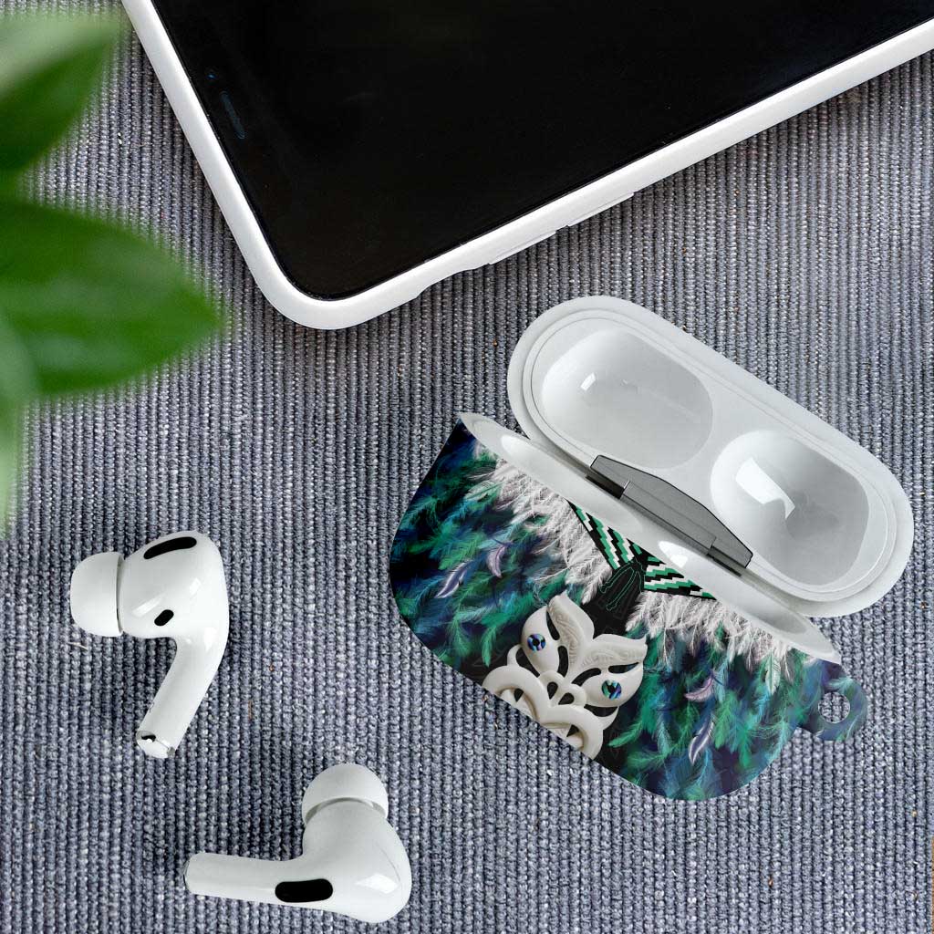 Aotearoa Korowai Motif AirPods Case Maori Wheku Poutama - Polynesian Pride