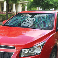 Aotearoa Korowai Motif Auto Sun Shade Maori Wheku Poutama - Polynesian Pride