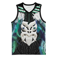 Aotearoa Korowai Motif Basketball Jersey Maori Wheku Poutama - Polynesian Pride