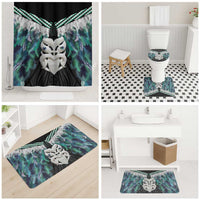 Aotearoa Korowai Motif Bathroom Set Maori Wheku Poutama - Polynesian Pride
