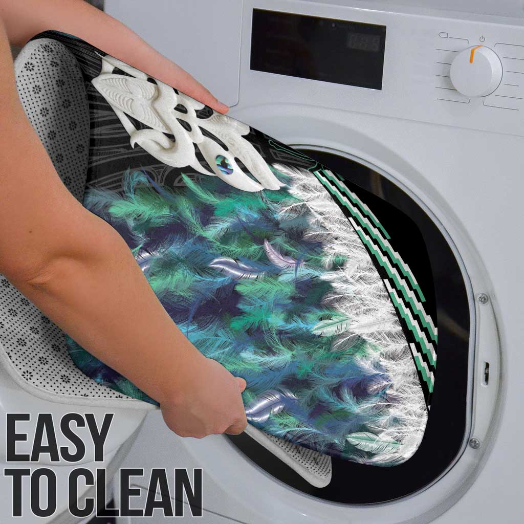 Aotearoa Korowai Motif Bathroom Set Maori Wheku Poutama - Polynesian Pride