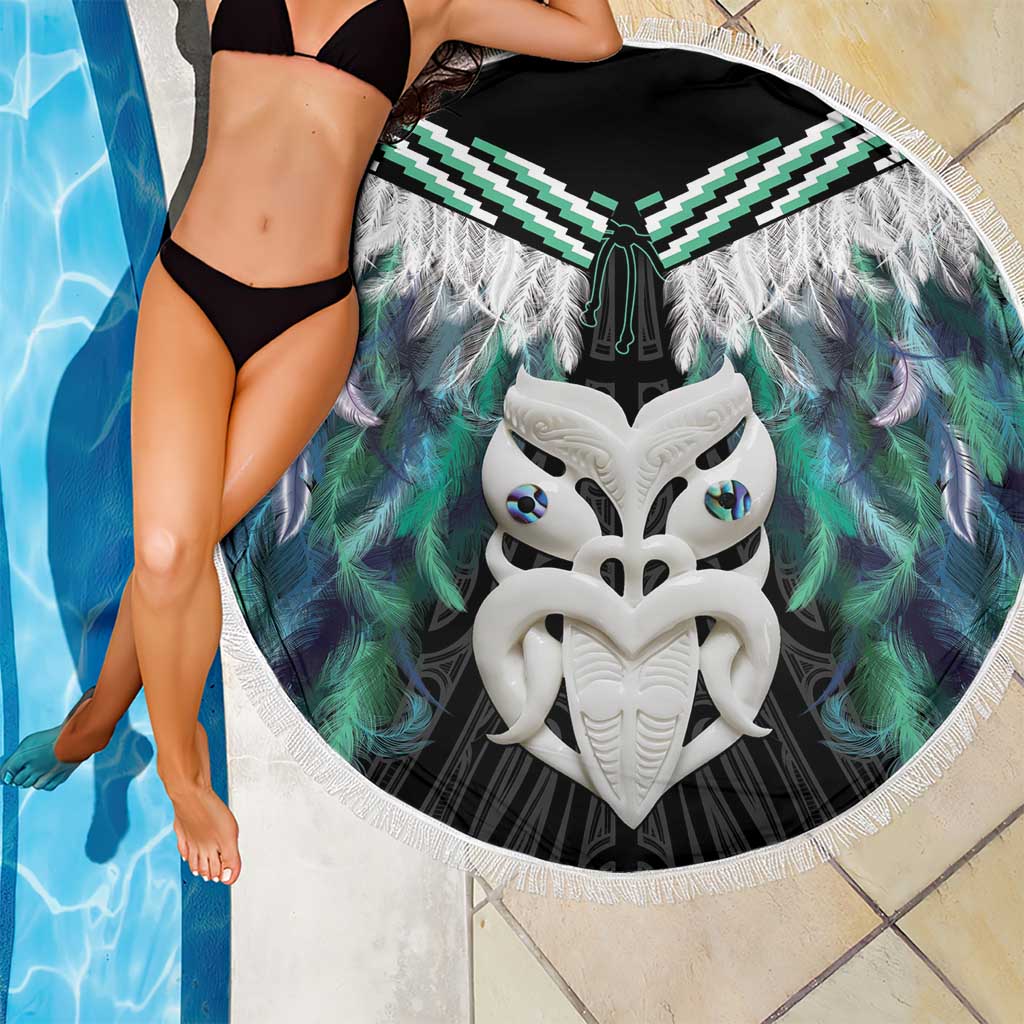 Aotearoa Korowai Motif Beach Blanket Maori Wheku Poutama