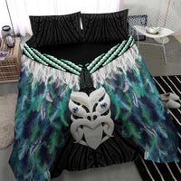 Aotearoa Korowai Motif Bedding Set Maori Wheku Poutama