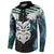 Aotearoa Korowai Motif Button Sweatshirt Maori Wheku Poutama