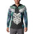 Aotearoa Korowai Motif Button Sweatshirt Maori Wheku Poutama