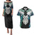 Aotearoa Korowai Motif Couples Matching Puletasi and Hawaiian Shirt Maori Wheku Poutama
