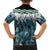 Aotearoa Korowai Motif Family Matching Off Shoulder Maxi Dress and Hawaiian Shirt Maori Wheku Poutama