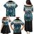 Aotearoa Korowai Motif Family Matching Puletasi and Hawaiian Shirt Maori Wheku Poutama