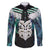 Aotearoa Korowai Motif Family Matching Puletasi and Hawaiian Shirt Maori Wheku Poutama