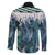 Aotearoa Korowai Motif Family Matching Puletasi and Hawaiian Shirt Maori Wheku Poutama