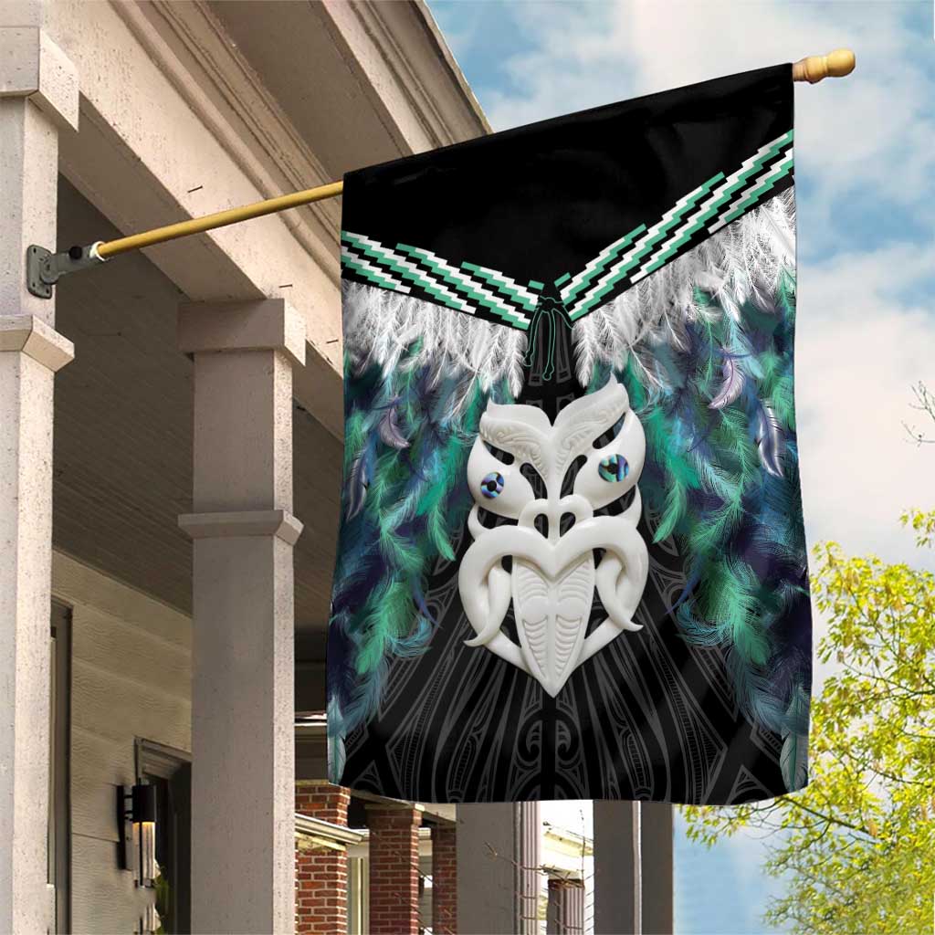 Aotearoa Korowai Motif Garden Flag Maori Wheku Poutama