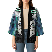 Aotearoa Korowai Motif Kimono Maori Wheku Poutama - Polynesian Pride