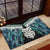 Aotearoa Korowai Motif Rubber Doormat Maori Wheku Poutama