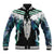 Aotearoa Korowai Motif Baseball Jacket Maori Tane Poutama