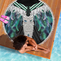 Aotearoa Korowai Motif Beach Blanket Maori Tane Poutama