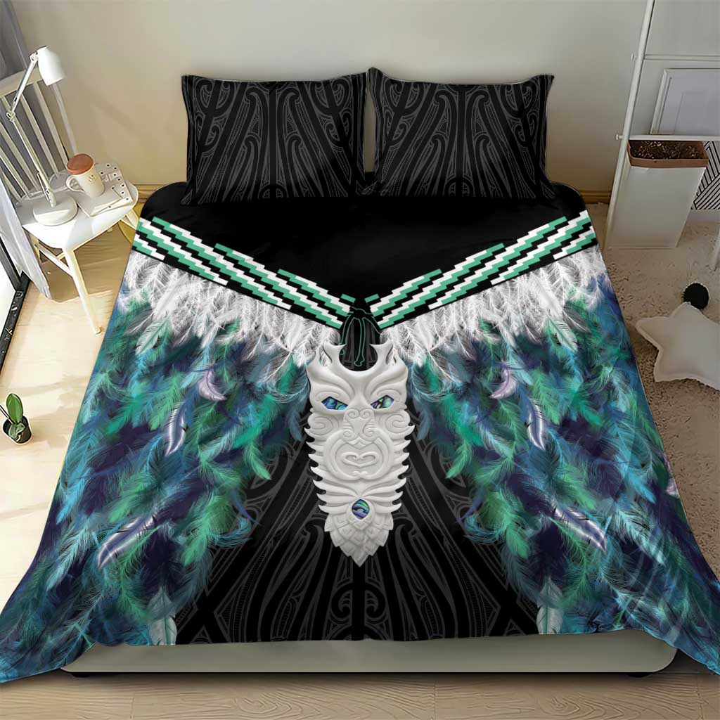 Aotearoa Korowai Motif Bedding Set Maori Tane Poutama