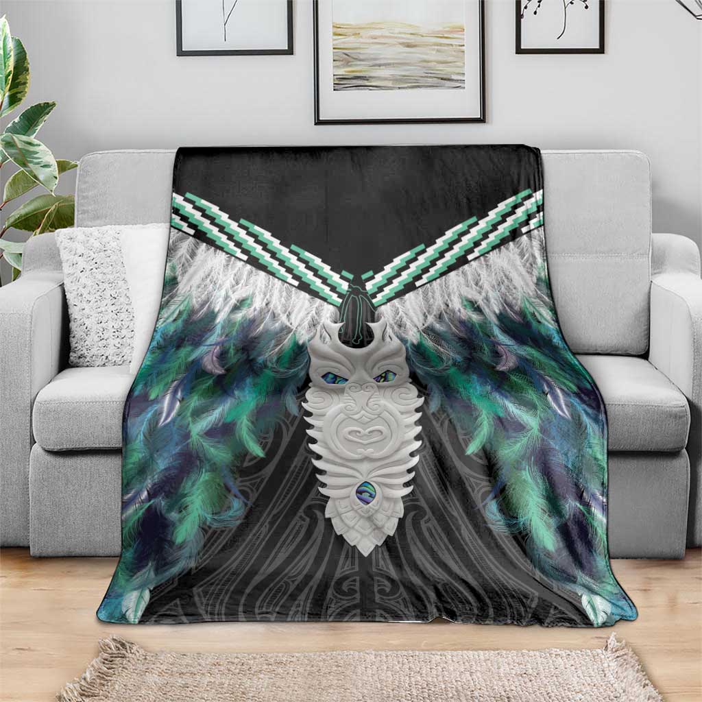 Aotearoa Korowai Motif Blanket Maori Tane Poutama