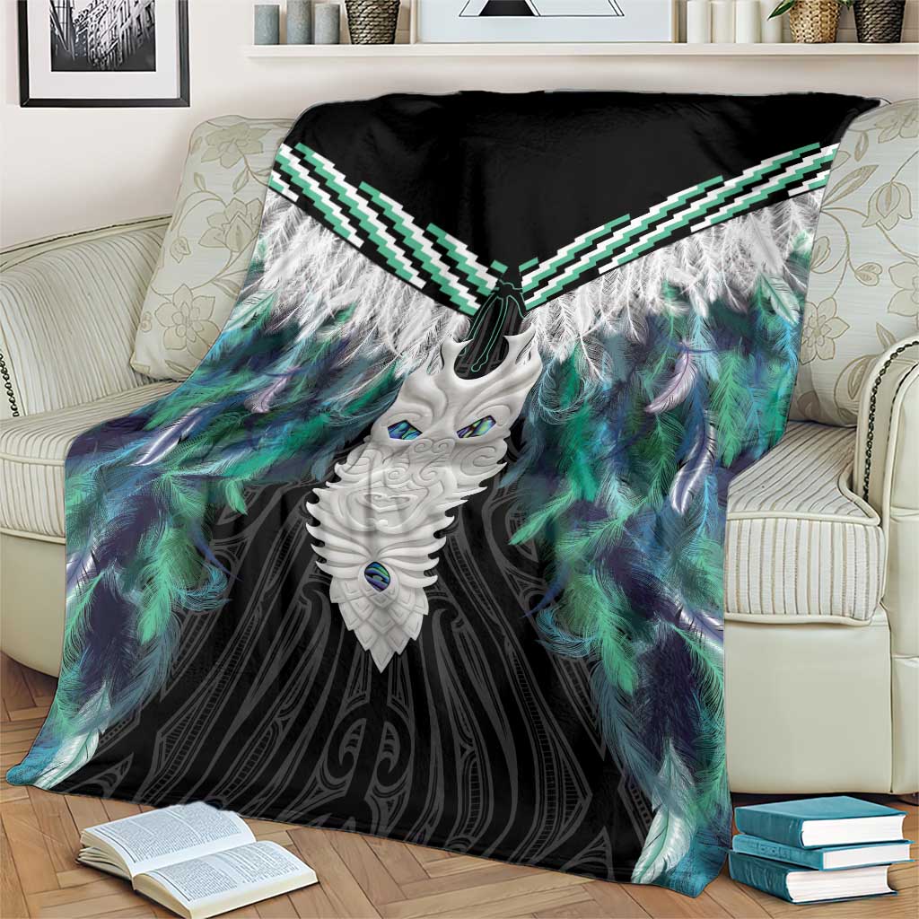 Aotearoa Korowai Motif Blanket Maori Tane Poutama
