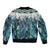 Aotearoa Korowai Motif Bomber Jacket Maori Tane Poutama