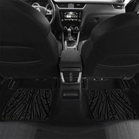 Aotearoa Korowai Motif Car Mats Maori Tane Poutama LT14 Set 2pcs - Back Turquoise - Polynesian Pride