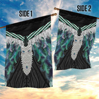 Aotearoa Korowai Motif Garden Flag Maori Tane Poutama