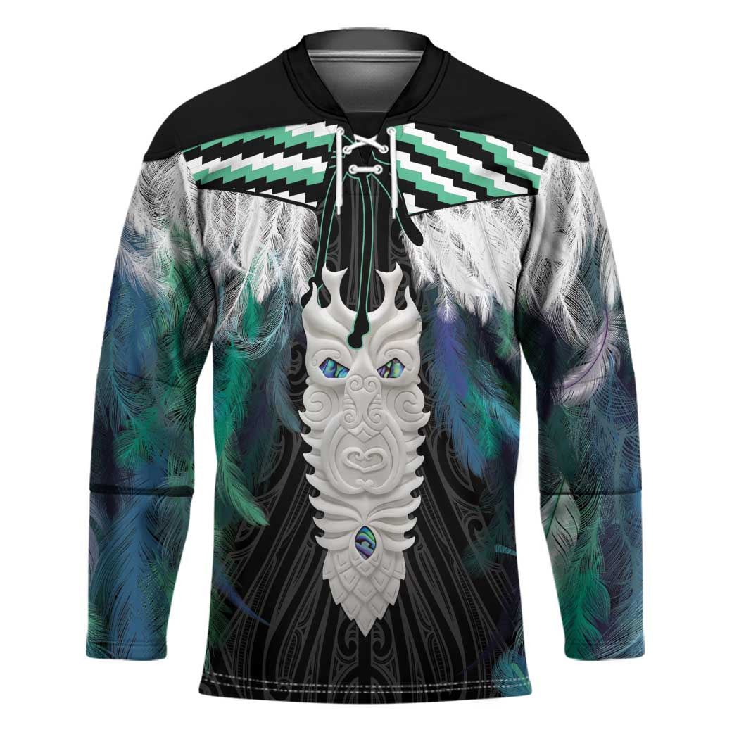 Aotearoa Korowai Motif Hockey Jersey Maori Tane Poutama - Polynesian Pride