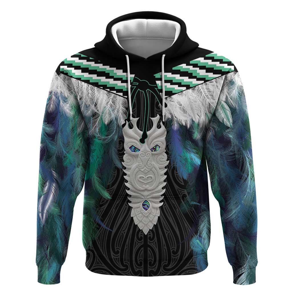 Aotearoa Korowai Motif Hoodie Maori Tane Poutama