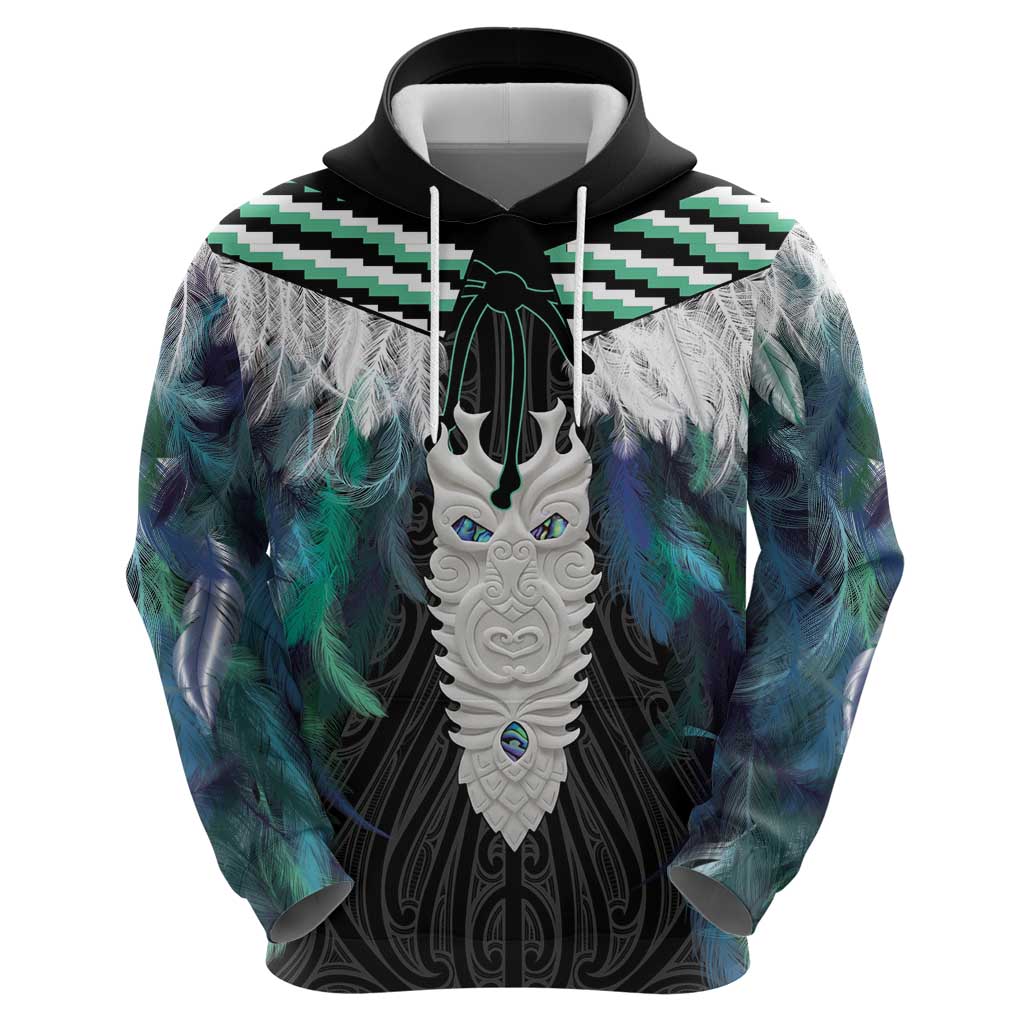 Aotearoa Korowai Motif Hoodie Maori Tane Poutama