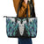 Aotearoa Korowai Motif Leather Tote Bag Maori Tane Poutama