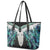 Aotearoa Korowai Motif Leather Tote Bag Maori Tane Poutama