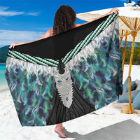 Aotearoa Korowai Motif Sarong Maori Tane Poutama LT14 One Size 44 x 66 inches Turquoise - Polynesian Pride