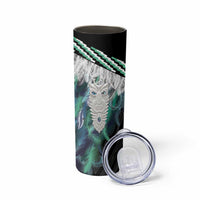 Aotearoa Korowai Motif Skinny Tumbler Maori Tane Poutama LT14 - Polynesian Pride