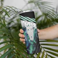 Aotearoa Korowai Motif Skinny Tumbler Maori Tane Poutama LT14 - Polynesian Pride