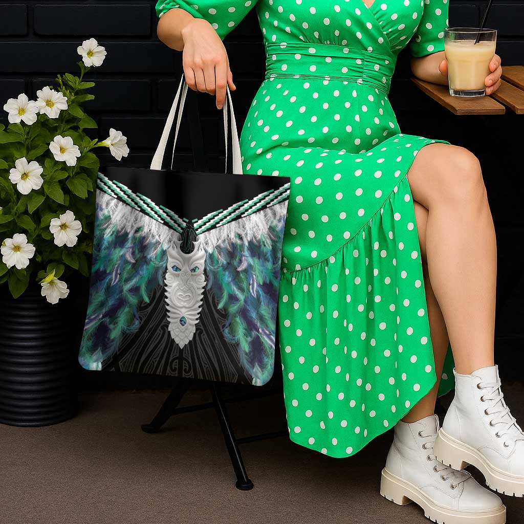 Aotearoa Korowai Motif Tote Bag Maori Tane Poutama - Polynesian Pride