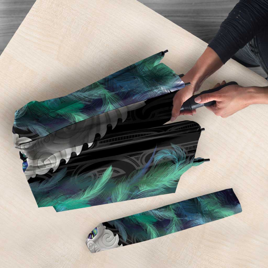 Aotearoa Korowai Motif Umbrella Maori Tane Poutama - Polynesian Pride